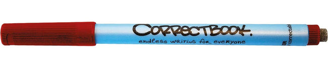 Correctbook - uitwisbare pen, schrijfbreedte: 0,6mm, rood