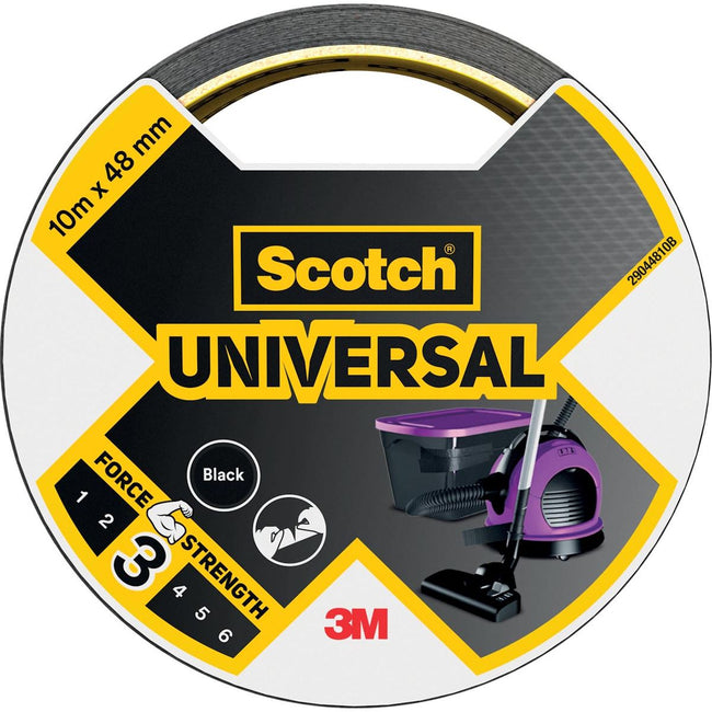 Scotch - conducto universal, pies 48 mm x 10 m, negro