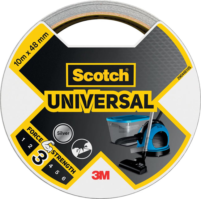 Scotch -  ducte Universal, ft 48 mm x 10 m, zilver