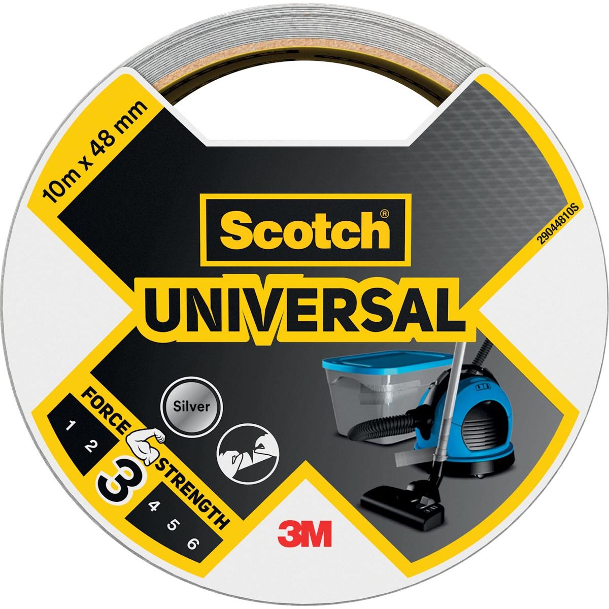Scotch - condotto Universale, ft 48 mm x 10 m, argento