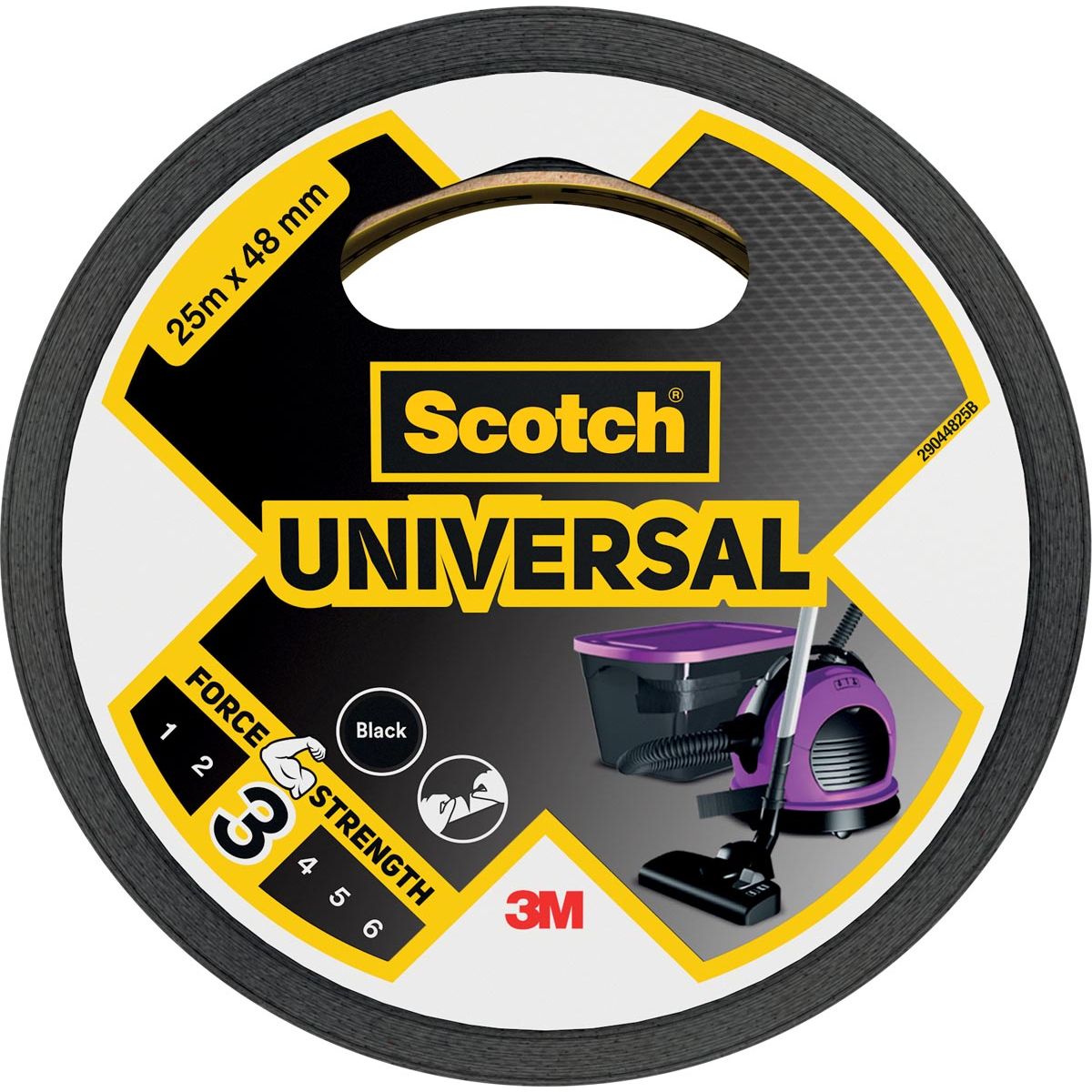 Scotch -  ducte Universal, ft 48 mm x 25 m, zwart
