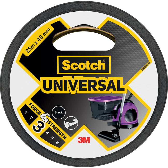 Scotch -  ducte Universal, ft 48 mm x 25 m, zwart