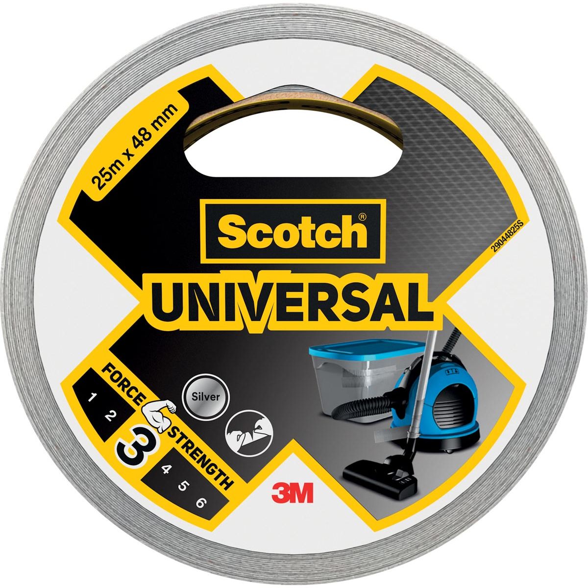 Scotch - condotto Universale, ft 48 mm x 25 m, argento