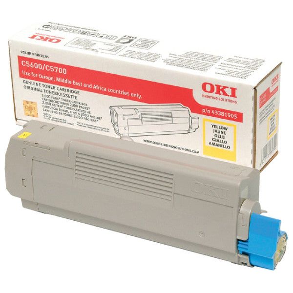 Toner oki 43381905 jaune