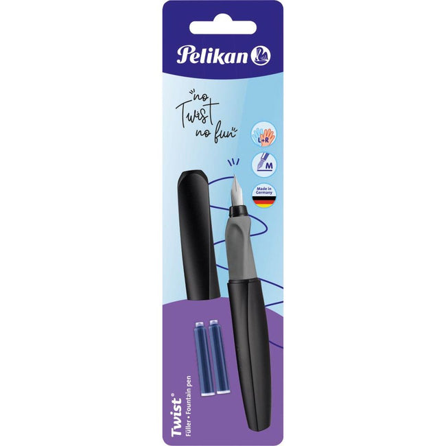 Pelikan - stylo plume de la fontaine, sur blister, noir