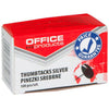 OFFICE products -   punaises Classic, zilver, doos van 100 stuks