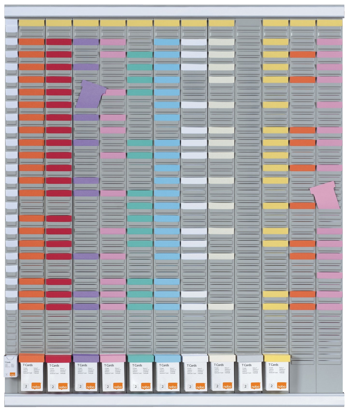 Nobo - T-card annual planner set with 54 slots no.2