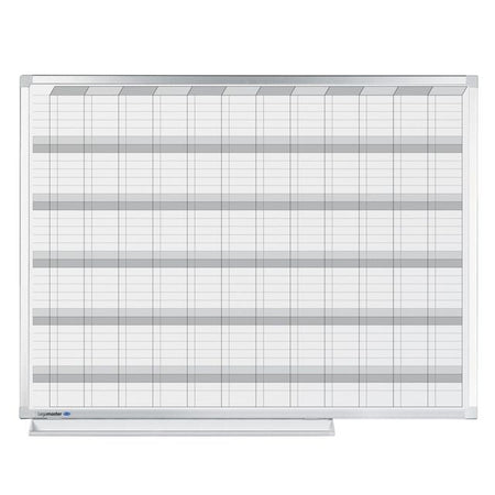 Legamaster - Tableau de planification planificateur annuel professionnel hor 90x120cm