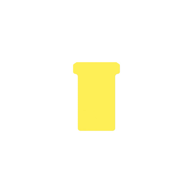 Djois - T-card misura 2 48mm giallo 100 pezzi