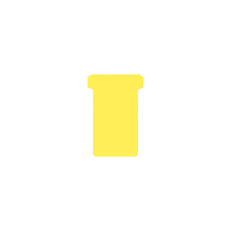 Quantore - T-card Djois misura 2 48mm giallo 100 pezzi