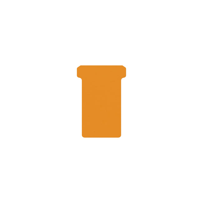Djois -  T-kaart  formaat 2 48mm oranje 100st | 5 stuks