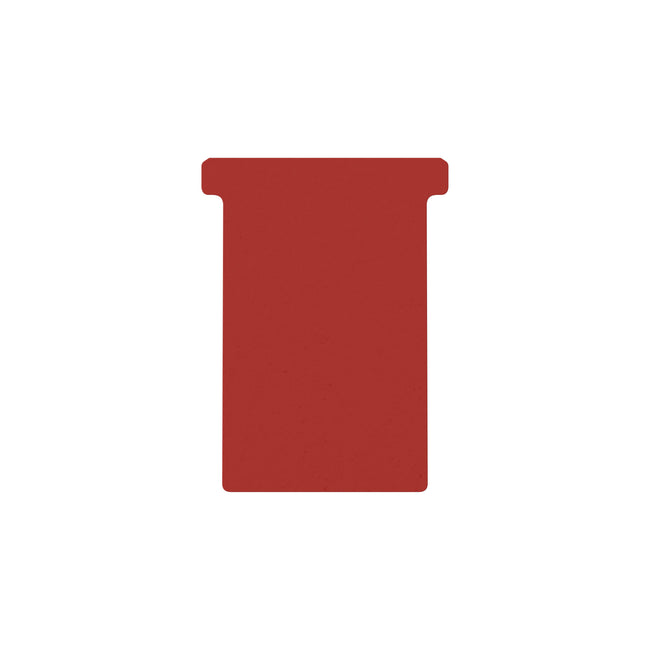 Djois -  T-kaart  formaat 3 77mm rood 100st | 5 stuks