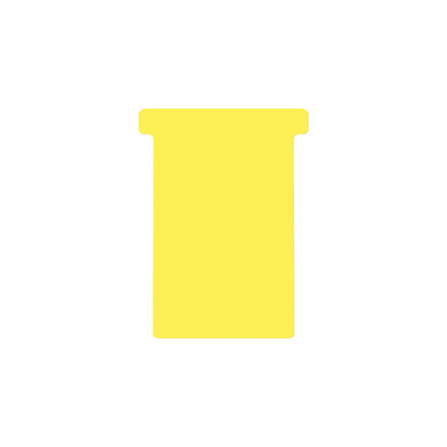 Djois -  T-kaart  formaat 3 77mm geel 100 stuks