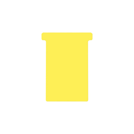 Djois - Tarjeta T tamaño 3 77mm amarillo 100 piezas