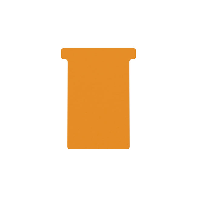Djois -  T-kaart  formaat 3 77mm oranje 100 stuks