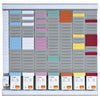 Nobo - Tableau d'aménagement de bureau T-card n°2 avec 24 emplacements