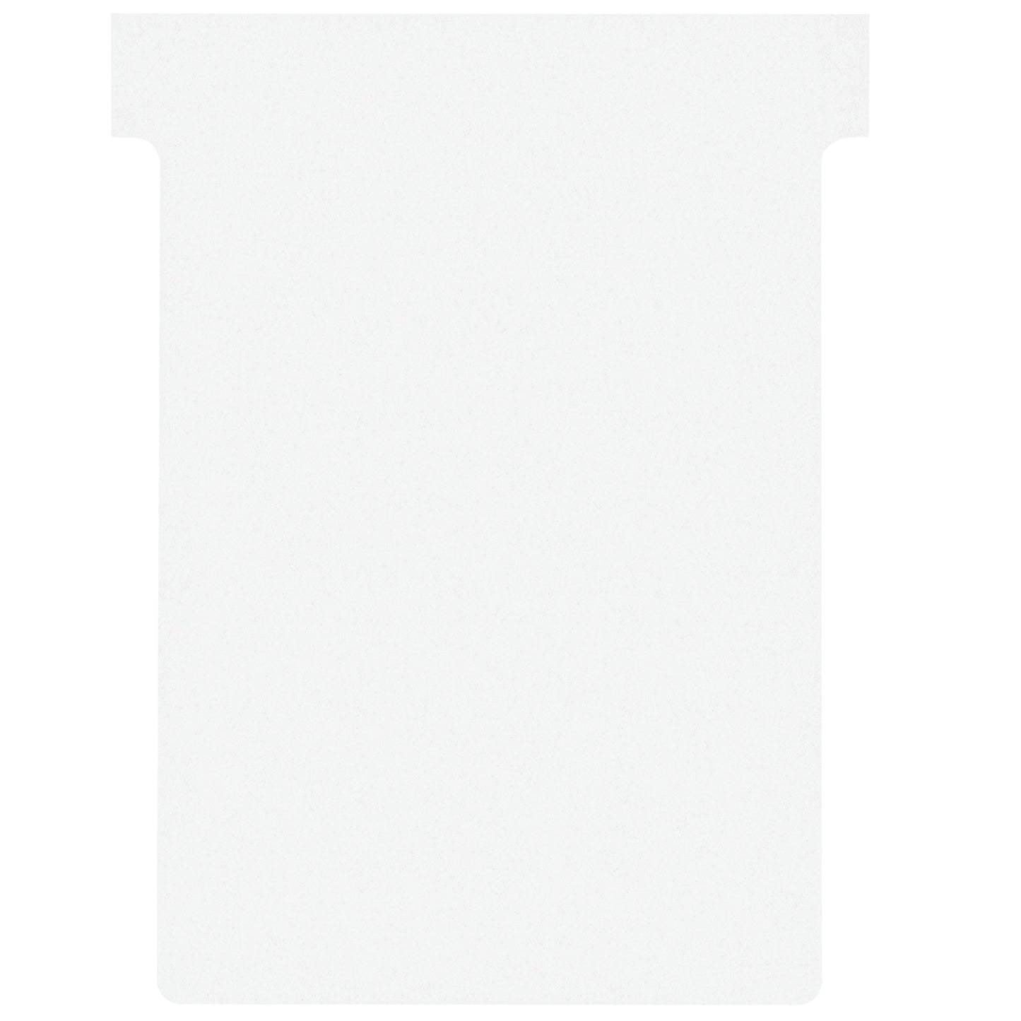 Nobo - T-Karte Nr.3 80mm weiß 100 Stück