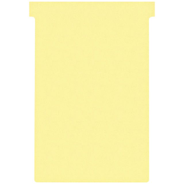 NOBO - planboard T -Card NOBO NR 4 112 mm jaune | Prendre 100 pièces