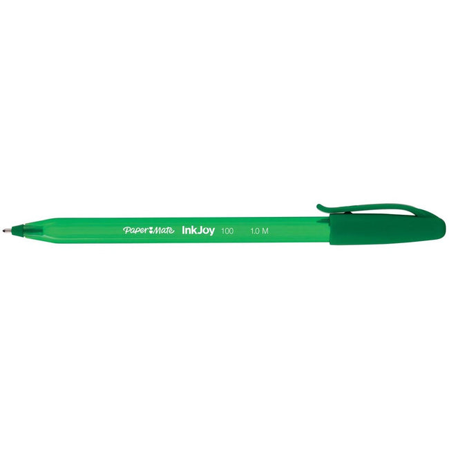 Paper Mate - stylo à bille InkJoy 100 avec capuchon, vert