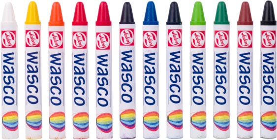 Talens -  waskrijt Wasco, doos met 12 stuks