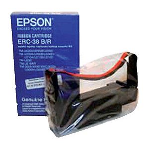 Ribbon Epson-IK ERC-38 BR, OEM C43S015376, Black-rouge