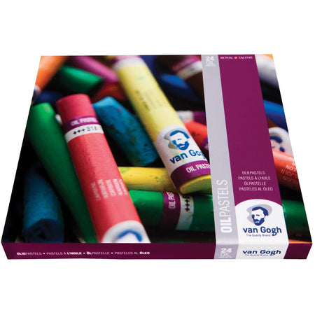 Van Gogh -   oliepastel basisset, doos met 24 pastels