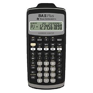 Texas Instruments - Calculatrice Texas Ti -Ba II Plus | Blister un 1 morceau