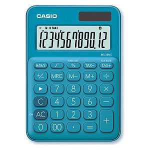 Casio - Calculatrice Casio MS -20UC bleu | 1 pièce