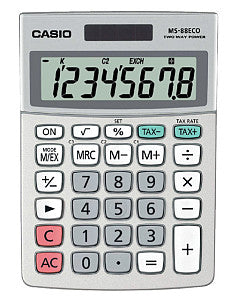 Casio - bureaurekenmachine MS-88 ECO