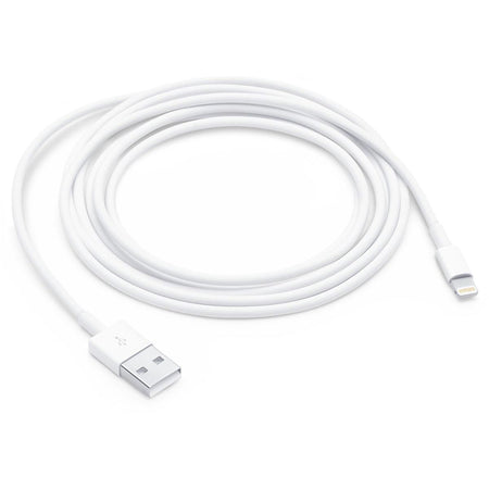 Apple - cable Lightning (8 pines) a USB-A, 2 m, blanco