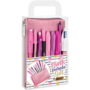 BIC -  Pink Purple schrijfset 8-delig