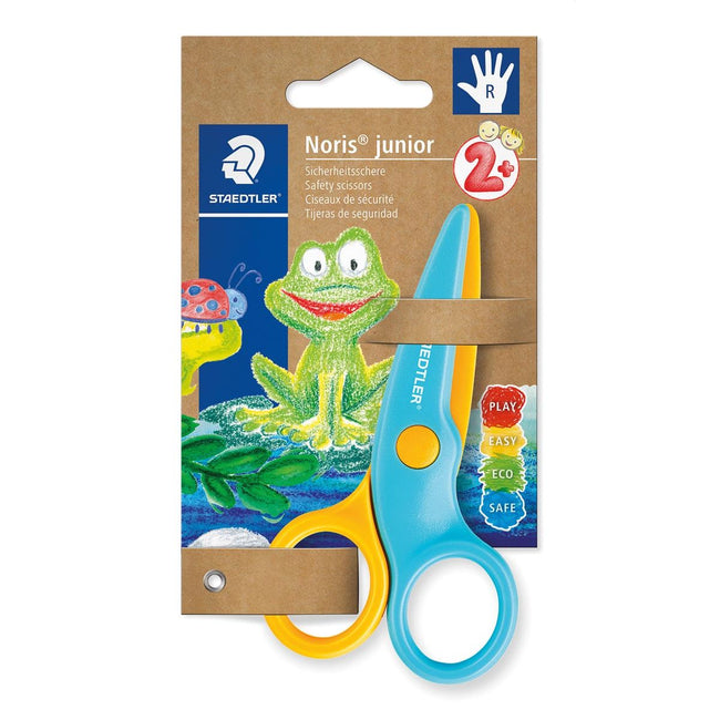 Staedtler - Tijeras para niños Noris Junior, diestros, amarillo/azul