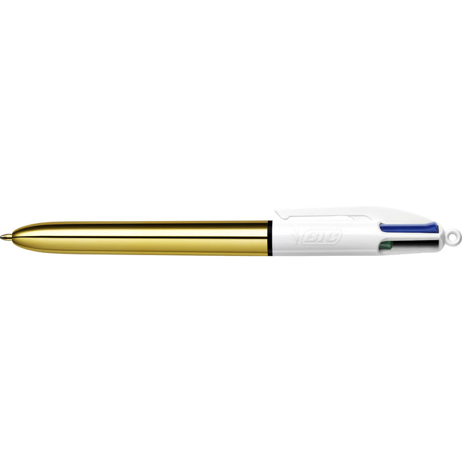 Bic - Ballpoint pen 4 colors shine medium gold | 12 pieces