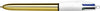 BIC - Ballpen Bic 4 Colors Shine M Gold | 12 pièces