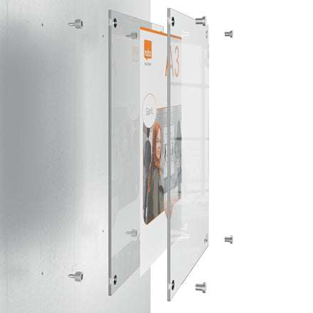 Nobo - Panel informativo Plus A3 de pared acrílico