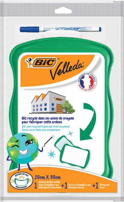 Velleda -  whiteboard  20 x 30 cm, gerecycleerd