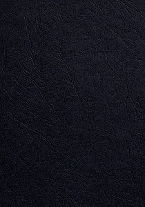 GBC - feuille de couverture A4 Look noir 100 pièces