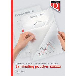 Quantore - Laminingabdeckung A4 2x125Micron 100 Stücke | 10 Stücke