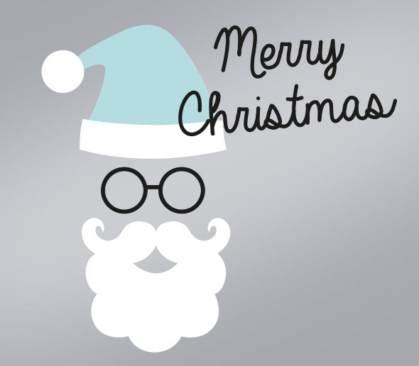 Etiket / Sticker KERST Kerstman Merry Christmas 500 stuks