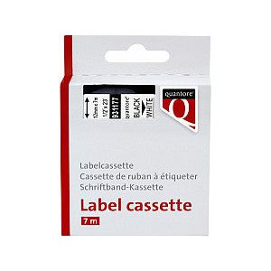 Quantore - Labele 45013 12 mmx7m noir sur blanc | 336 pièces