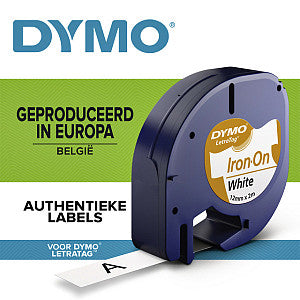 Dymo - Etikett Dymo letratag Strikbaum 12mm weiß | 1 Stück