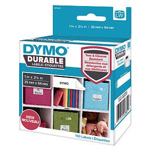 Dymo - Etiket dymo labelwriter industrieel 25x54 wit | Doos a 1 rol