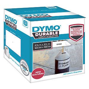 Dymo - Etiket dymo labelwriter industrieel 104x159 wit | Doos a 1 rol