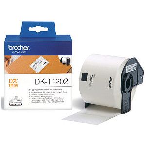 Brother - Etiket  dk11202 verzendlabel 62x100mm wit | 3 stuks