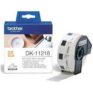 Brother - Label etiket brother dk-11218 24mm rond | Rol a 1000 stuk