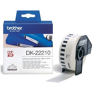 Brother - Label etiket brother dk-22210 29mmx30.48m therm wt | Rol a 30 meter