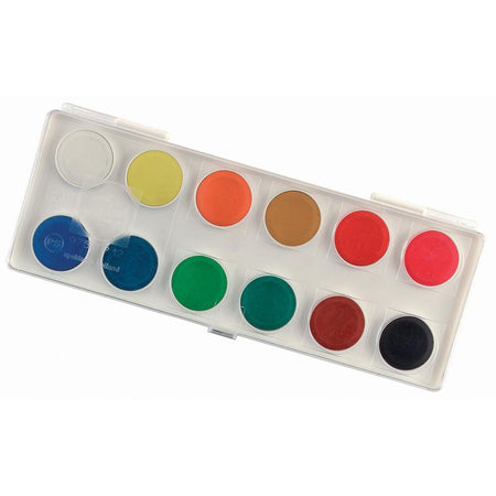 Talens -  dekkende aquarelverf, set met 12 napjes