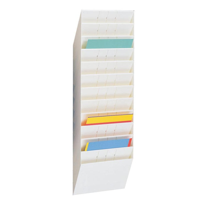 Durable - brochure holder Flexiboxx 12 A4 Landscape white