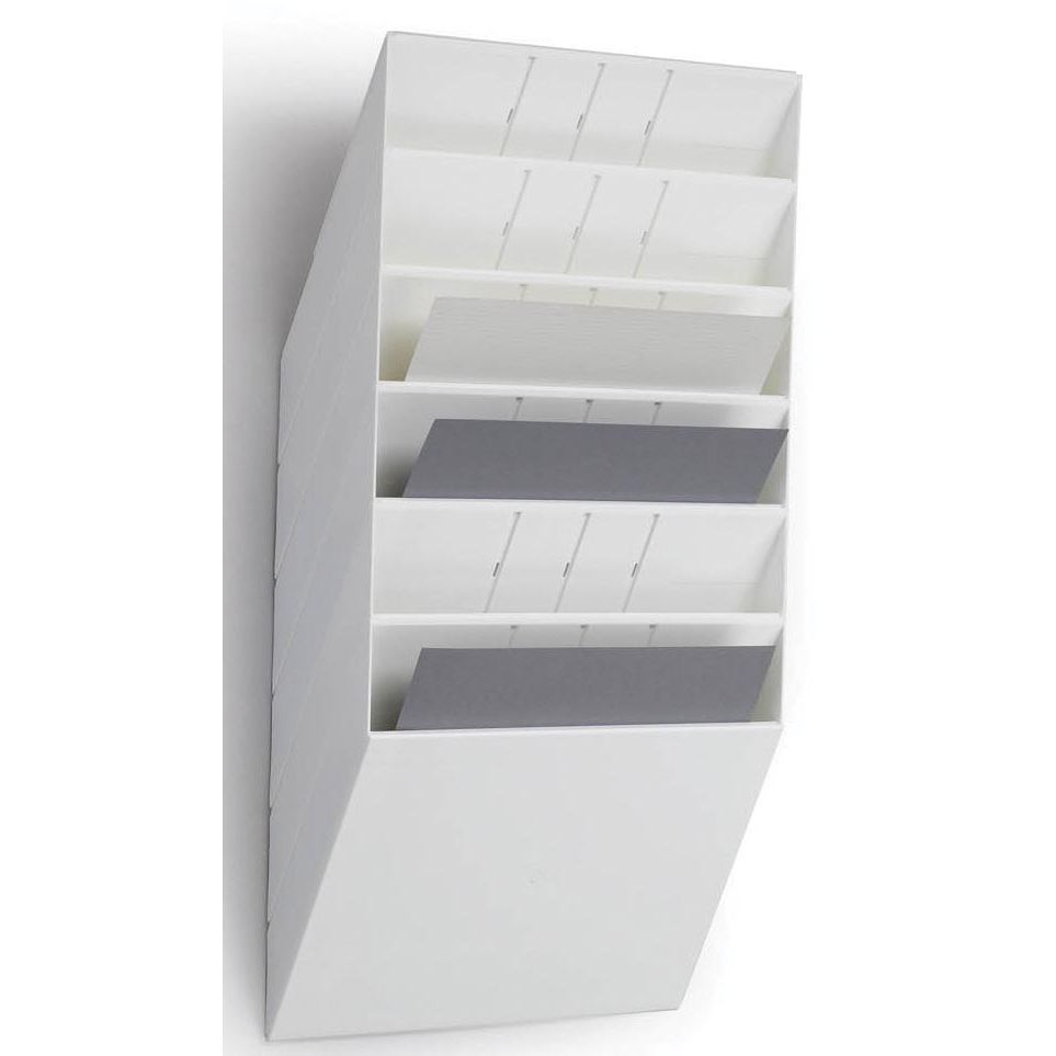 Durable - porta folletos Flexiboxx 6 A4 Horizontal blanco