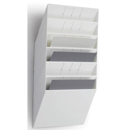 Durevole: portadepliant Flexiboxx 6 A4 orizzontale bianco